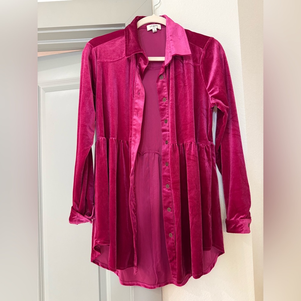 Velvet Tunic Blouse